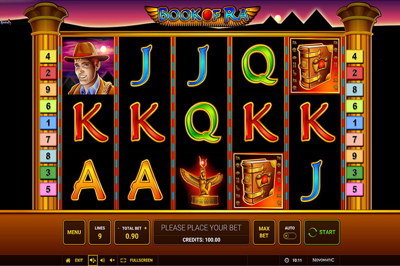 Book of Ra im Online Casino spielen.